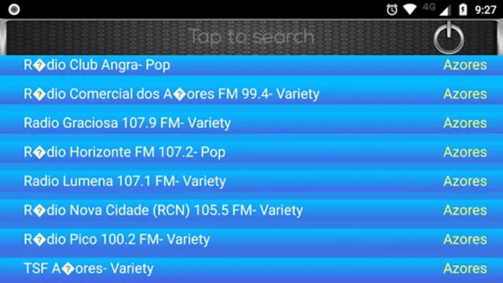 Radio FM Azores android App screenshot 1